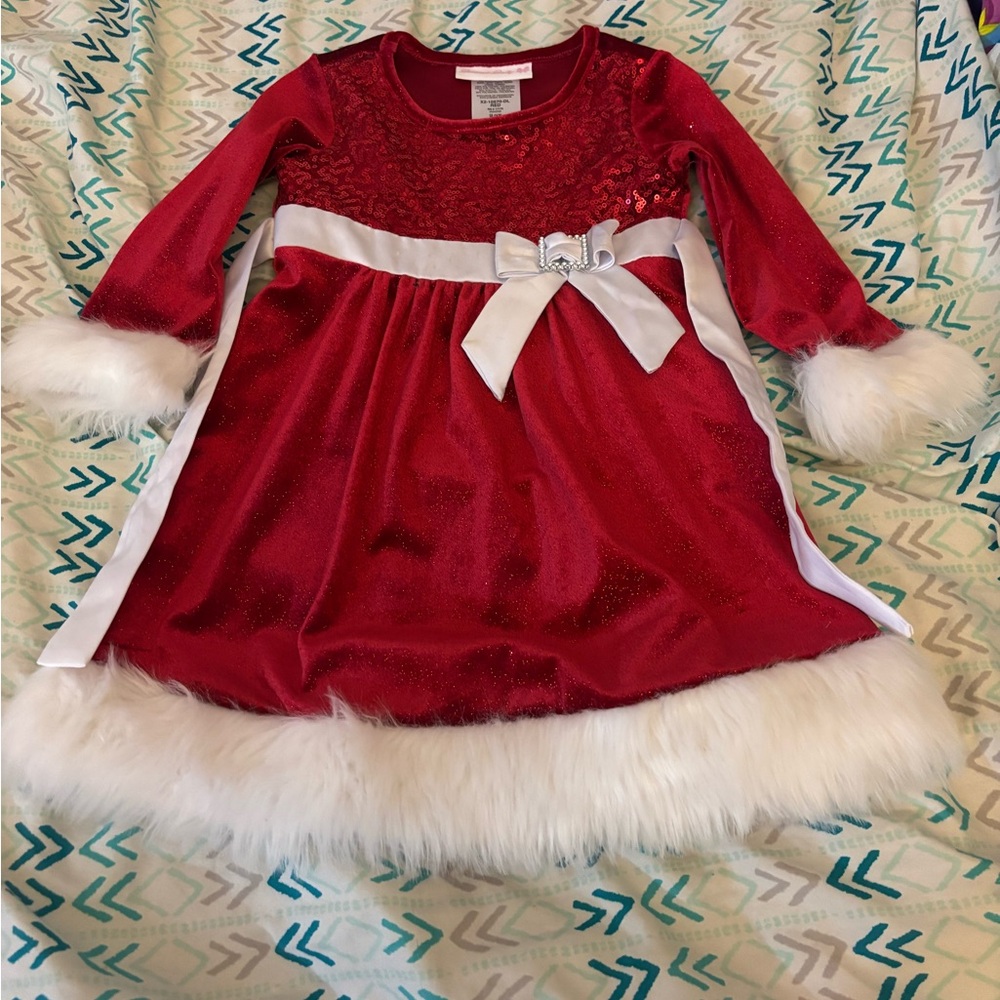 Bonnie Baby Red and White Formal Dress